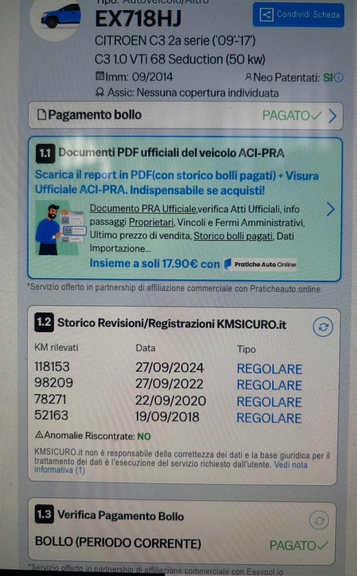 Citroen C3 1.0 puretech Seduction c/esp 68cv