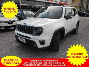 JEEP Renegade 1.3 T4 240cv PHEV 4xe AT6 S -PLUG-IN -UNICO PROPR.
