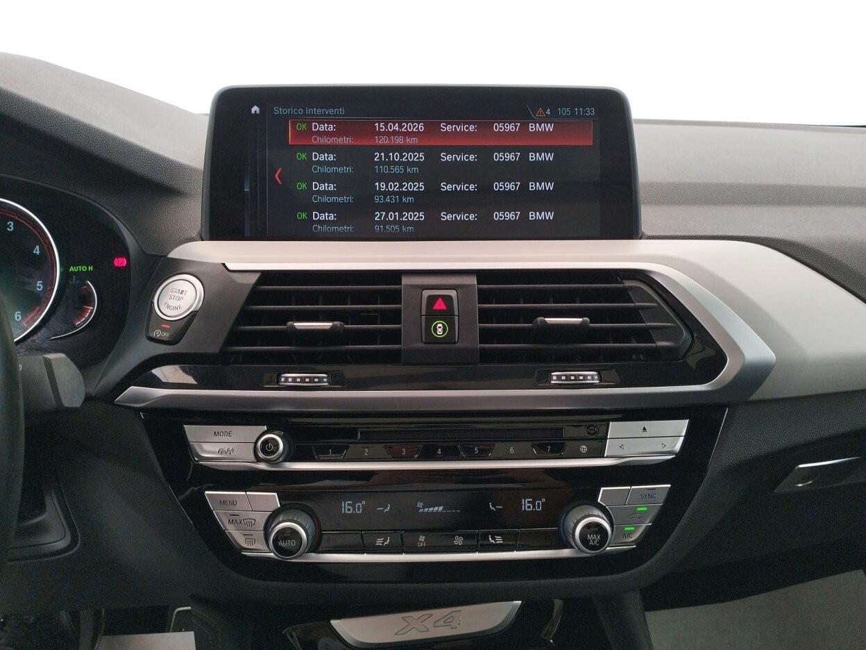 BMW X4 xdrive20d Msport auto my19 - TAGLIANDI BMW - TETTO