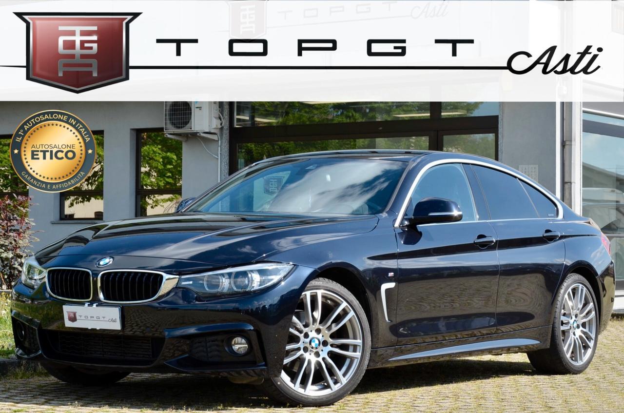 BMW 420d XDRIVE GRAN COUPE MSPORT 190cv AUTO, UFF ITALIANA, EURO 6B, FULL LED, RETROCAMERA, ALCANTARA, 19", PERMUTE