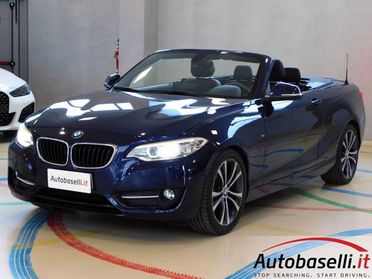 BMW 220 D CABRIO SPORT AUTOMATICA 190CV EURO 6B