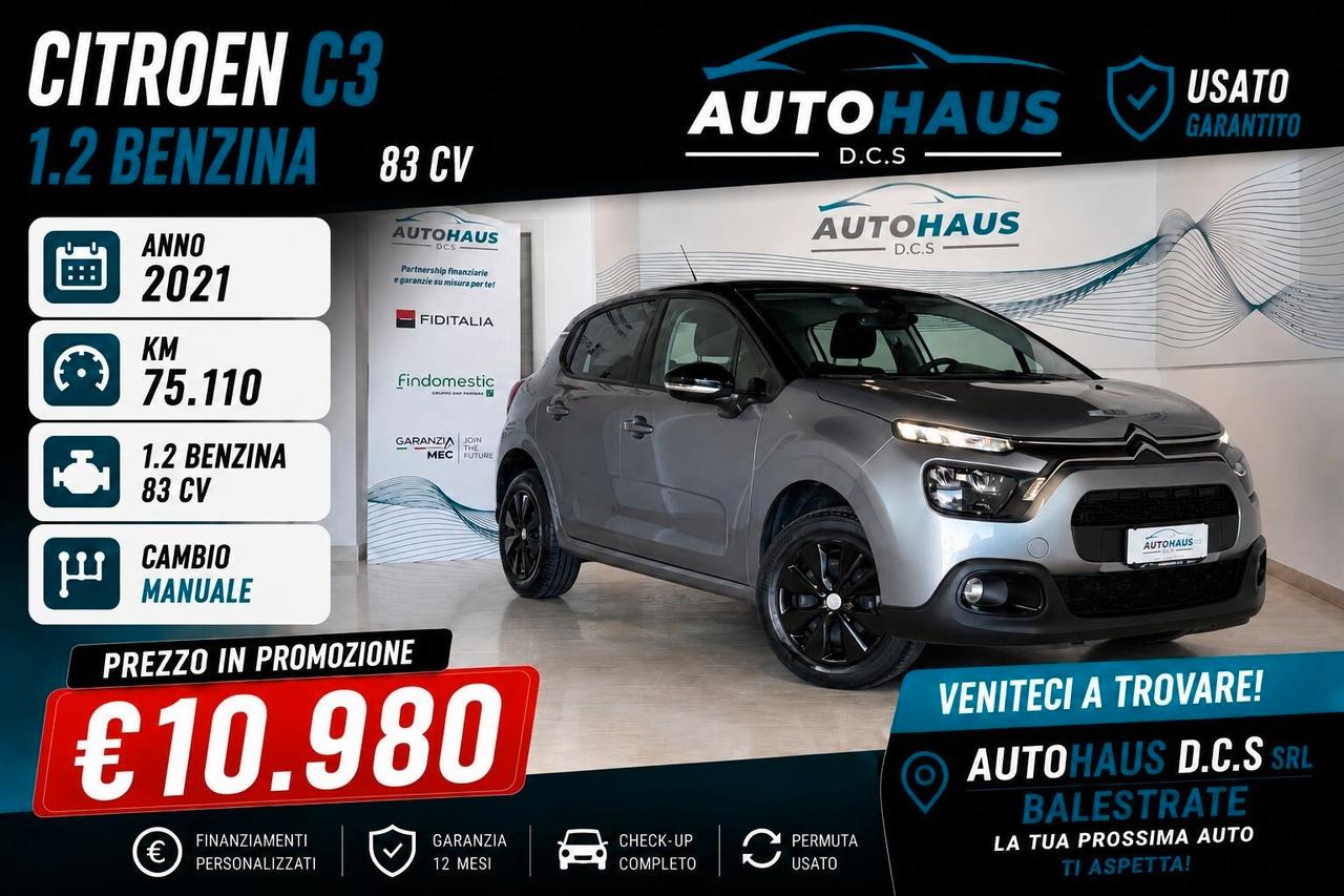 Citroen C3 1.2 Benzina 83 cv Naavigatore
