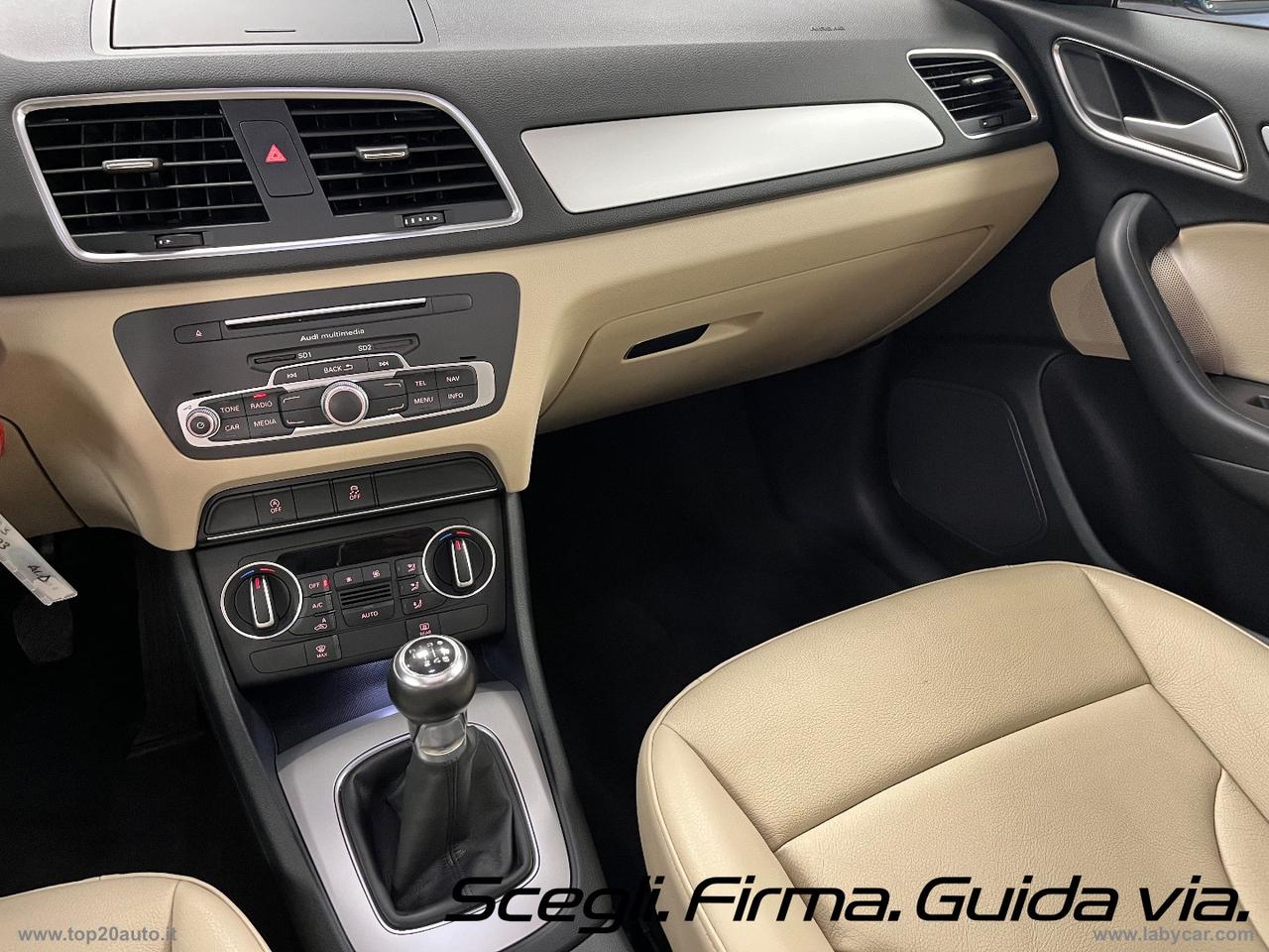 AUDI Q3 2.0TDI TETTO APRIBILE PELLE TOTALE CAMBIO MANUALE