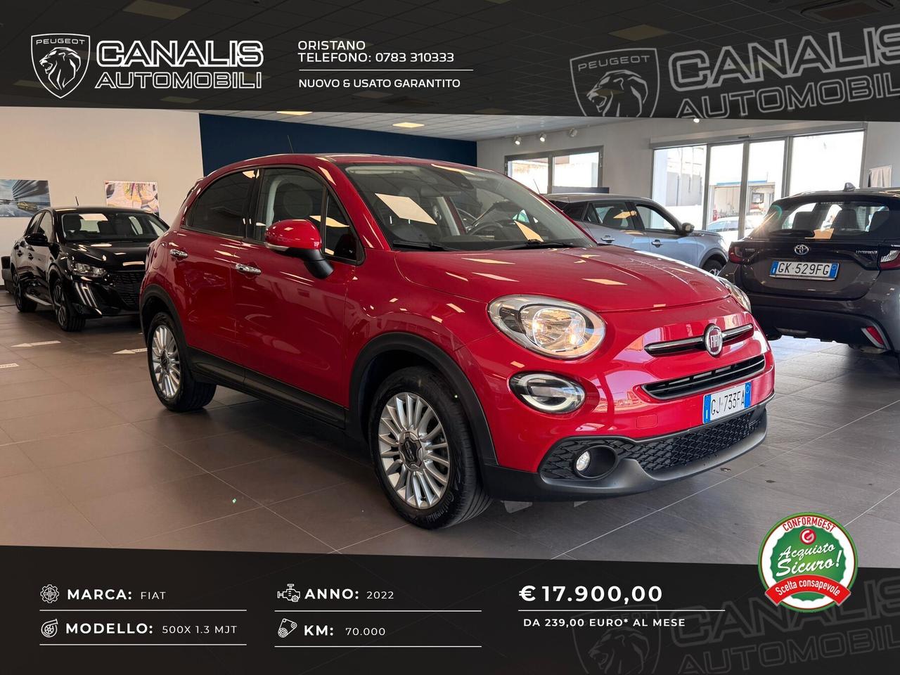 Fiat 500X 1.3 MultiJet 95 CV CONNECT 2022