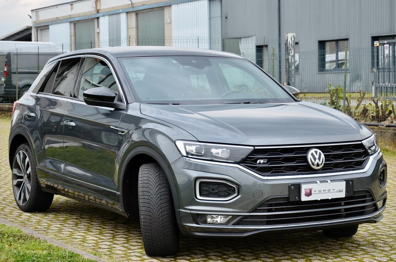VOLKSWAGEN T-ROC 2.0 TDI R-LINE 4MOTION 150cv DSG, UFF ITALIANA, SERVICE VW, FULL LED, NAVI, LUCI AMBIENTE, 19", PERMUTE