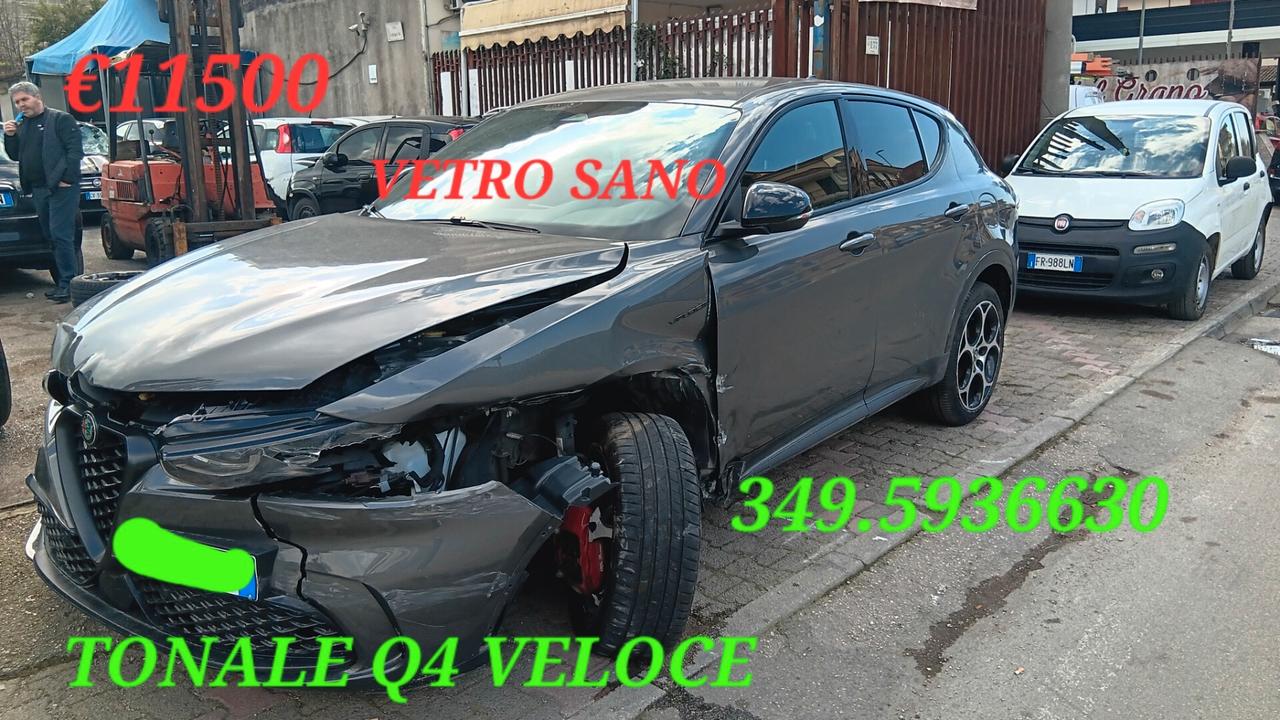 Alfa Romeo Tonale 1.3 280 CV PHEV AT6 Q4 Veloce incidentata sinistrata mondialcars