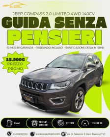 Jeep Compass 2.0 mjt Limited 4wd 140cv Automatico