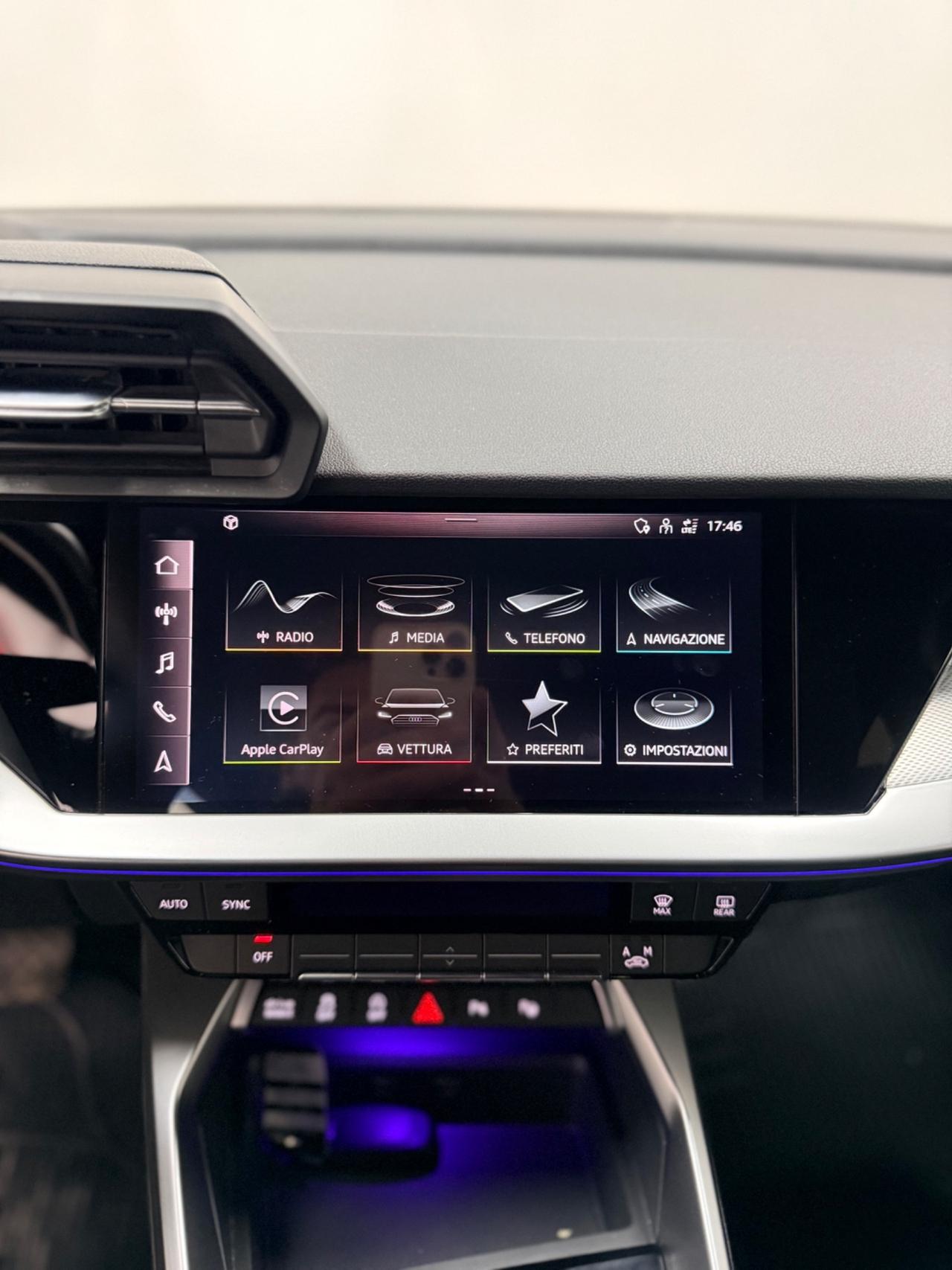 Audi A3 SPB 35 2.0 TDI 150cv S tronic Sline 11/2022 Euro 6D