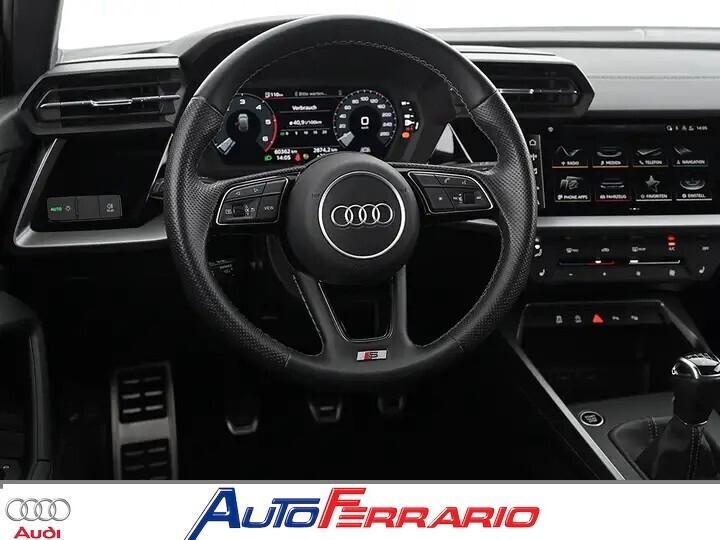 Audi A3 S LINE X2 FULL LED SENS PARK APPLE CAR PLAY CRUISE ADATTIVO SENS PARK DOPPI