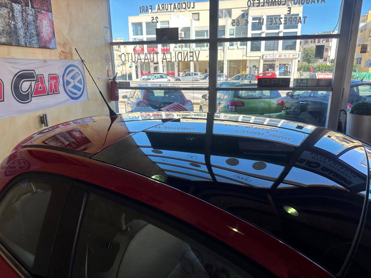 Fiat 500 1.2 Lounge tetto panoramico rossa 93.000km