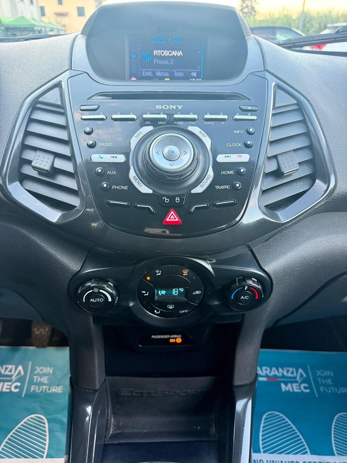 Ford EcoSport 1.5 TDCi 95 CV Titanium S - ok neopatentato