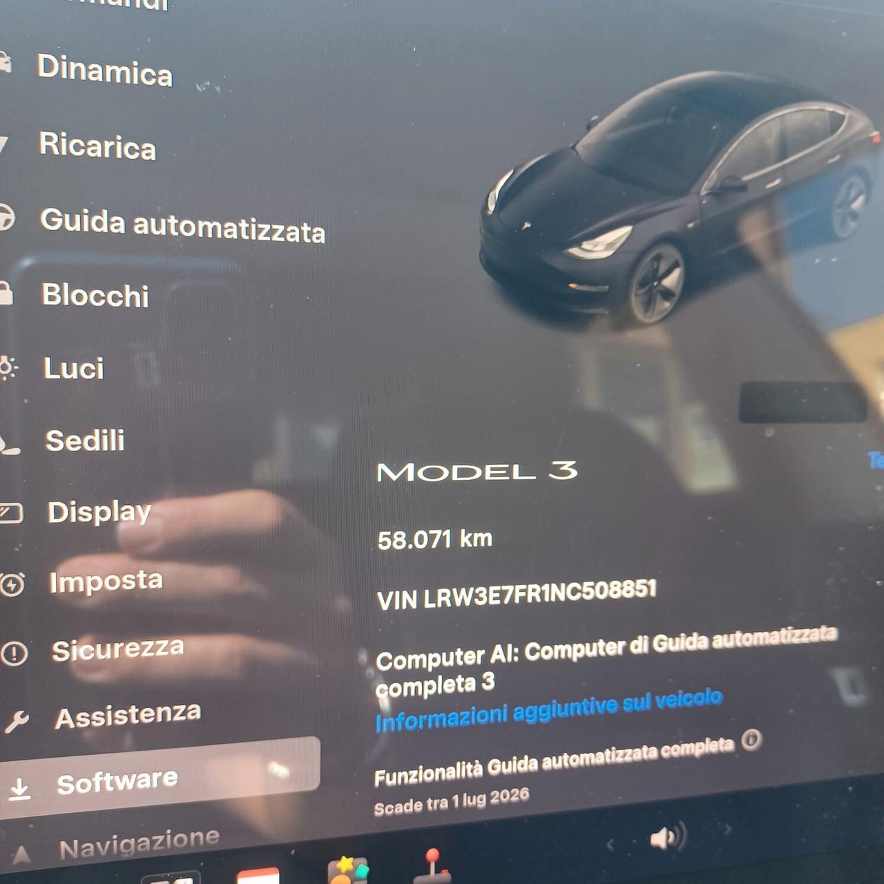 58078KM TESLA GANCIO DI TRAINO AUTONOMIA 408KM