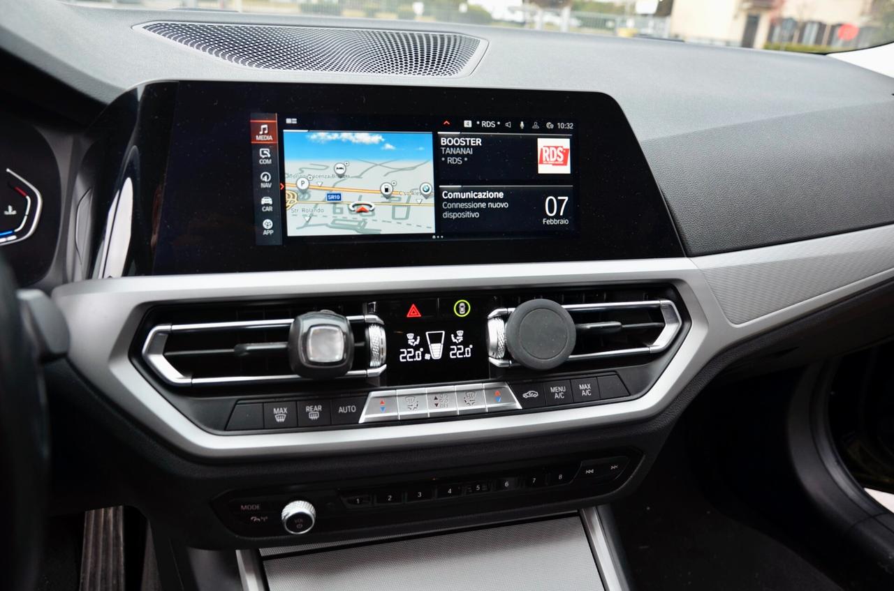 BMW 320d TOURING MHEV XDRIVE BUSINESS ADVANTAGE 190cv AUTO, UFF ITALIANA, EURO 6D, FARI LED, NAVI, APPLE ANDROID, PERMUTE