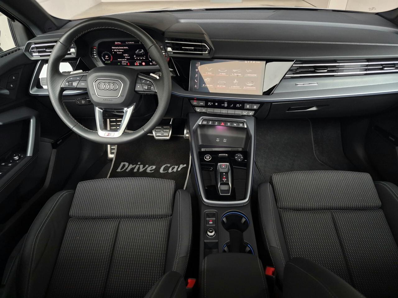 Audi A3 SPORTBACK TFSI MHEV S LINE EDITION S-TRONIC MATRIX SONOS TETTO CARPLAY 360° ACC AUTO UFFICIALE AUDI 1 PROPRIETARIO