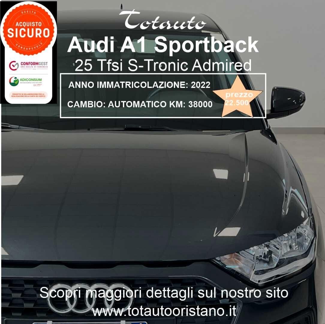 AUDI A1 SPB 25 TFSI Stonic Admired
