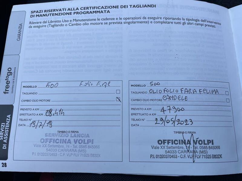 FIAT 500C 500C 1.2 S 69cv my14