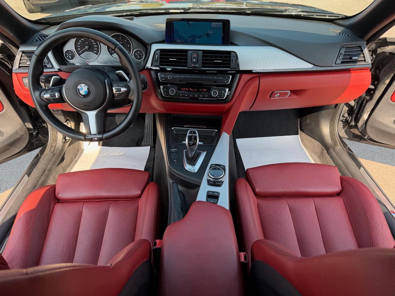 Bmw 420 420d Cabrio Msport /PELLE ROSSA/HEAD/FULL
