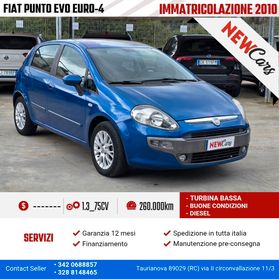 Fiat Punto Evo 1.3 Mjt 75 CV 5 EURO 4 TURBINA Bassa