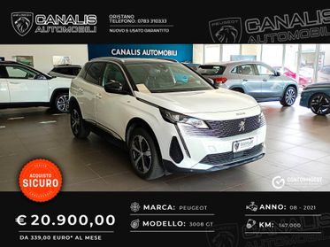 Peugeot 3008 BlueHDi 130 S&S EAT8 GT - 2021 - AZIENDALE