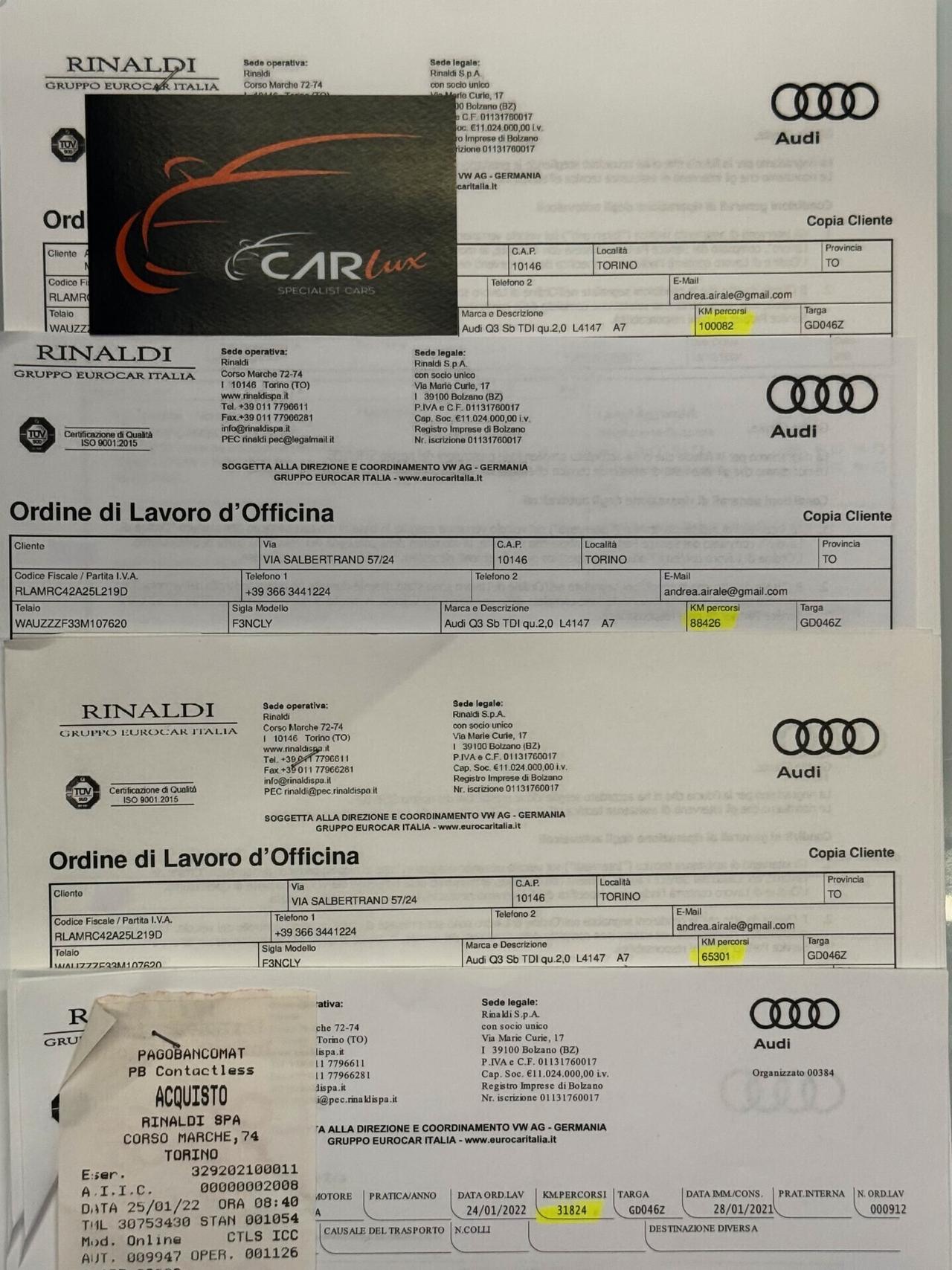 Audi Q3 Sportback 40 TDI Quattro S line Plus 200CV