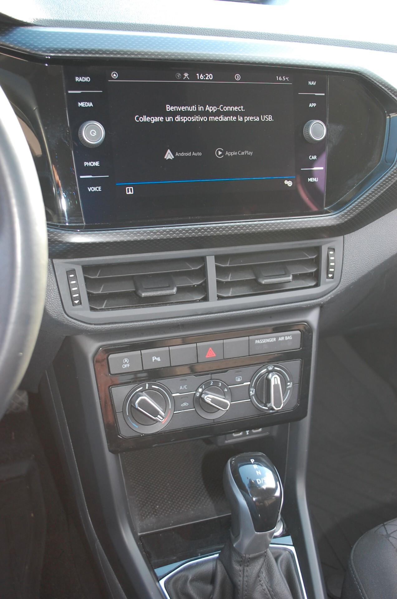 Volkswagen T-Cross 1.0 tsi Style 110CV dsg Uff Italy Radar USB Led