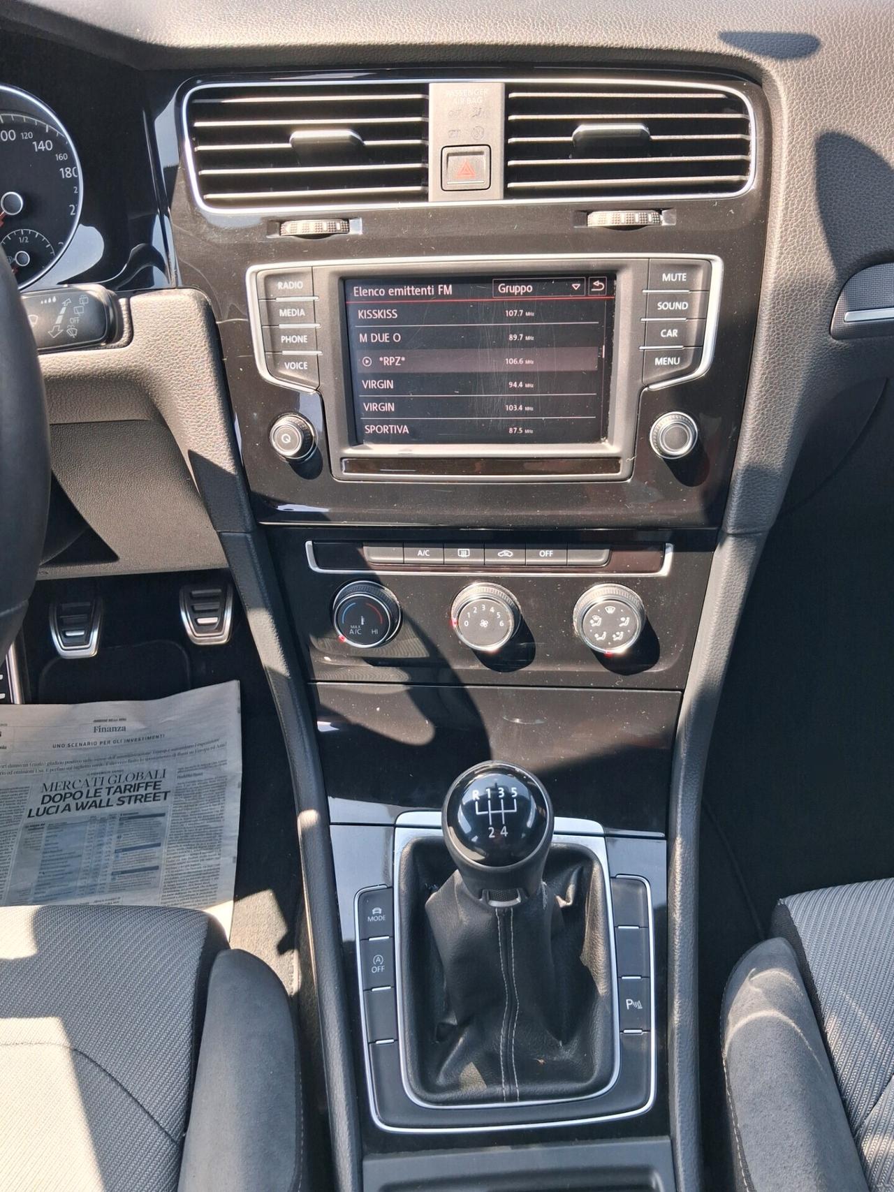 Volkswagen Golf 7 RLINE 1.6 TDI 110 CV 5p.