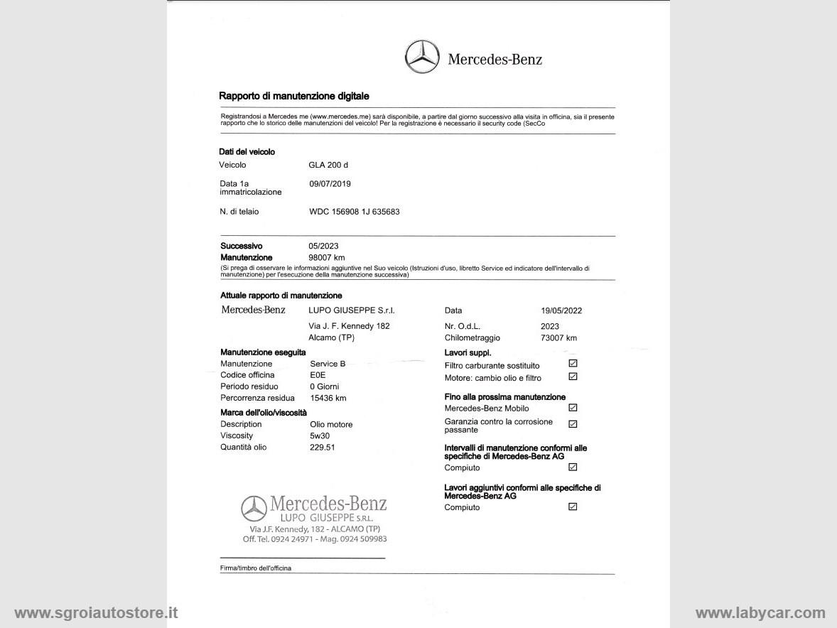 MERCEDES-BENZ GLA 200 d Automatic Premium NIGHT EDITION