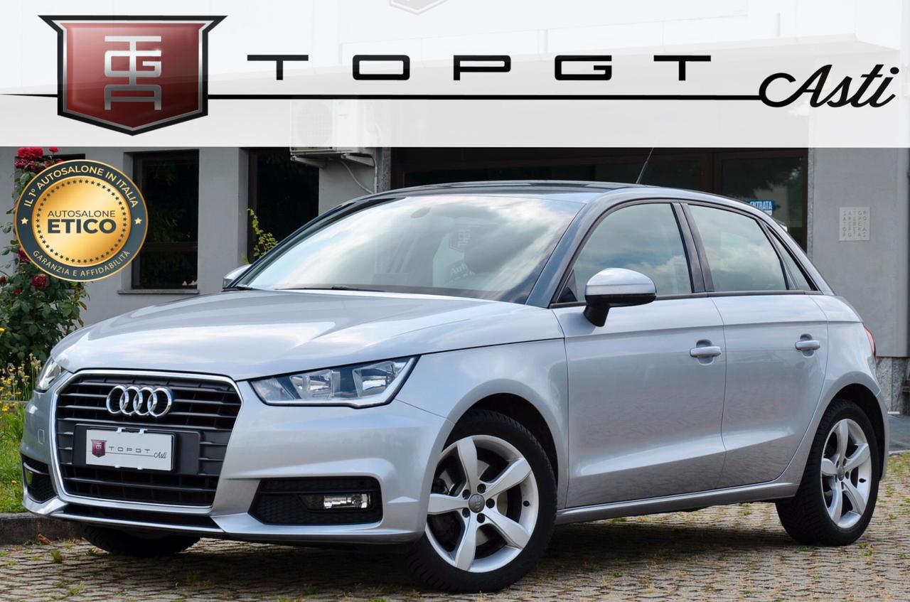 AUDI A1 SPORTBACK 1.6 TDI ADMIRED 116cv 5 PORTE, EURO 6B, KM CERTIFICATI, BICOLOR, SEDILI RISCALDATI, NAVI, PERMUTE