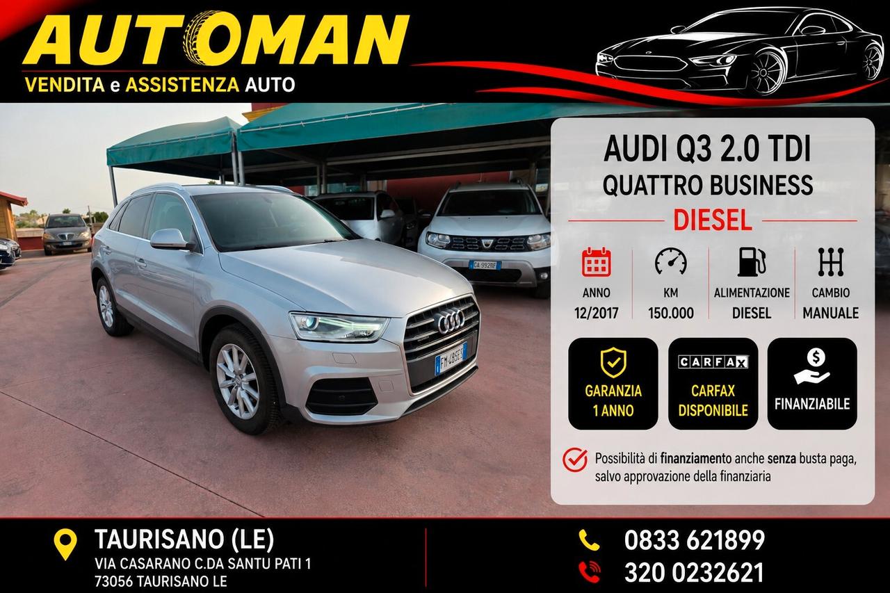 Audi Q3 2.0 TDI 150 CV quattro Business