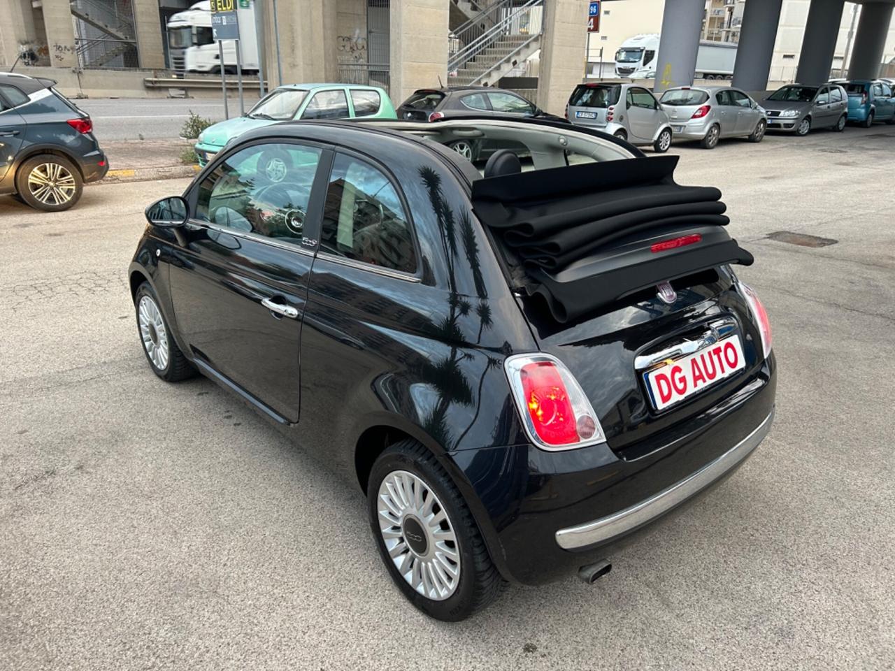 Fiat 500 1.2 benzina Lounge cabrio 70 cv 2012