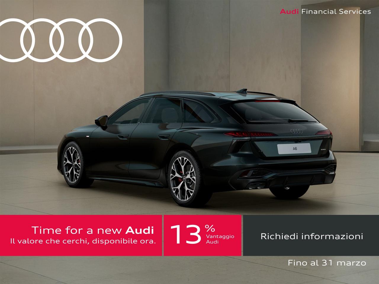 Audi A6 avant 2.0 tdi mhev + s line edition quattro 204cv s-tronic