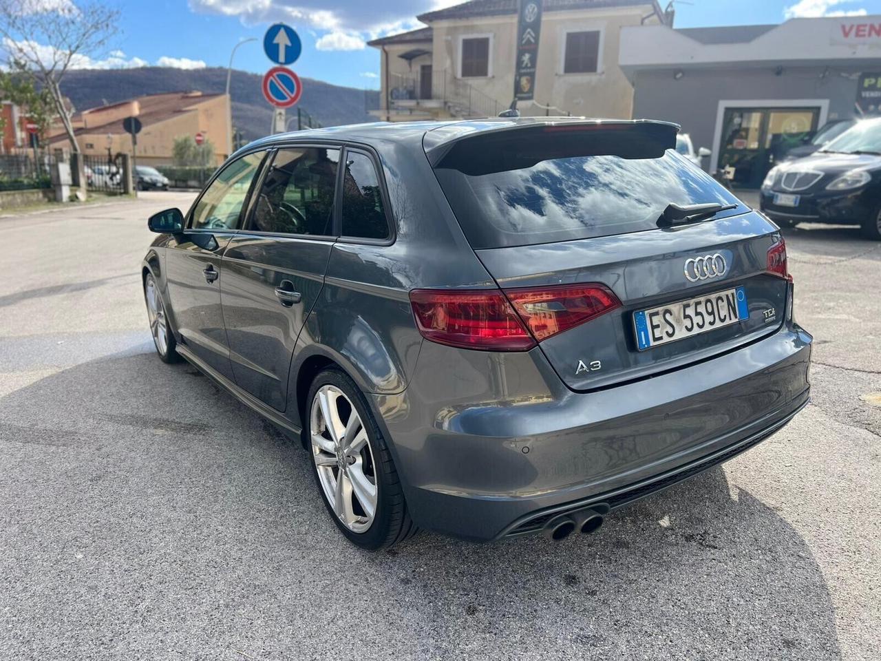 Audi A3 SPB 2.0 TDI 184 CV quattro S tronic S-line