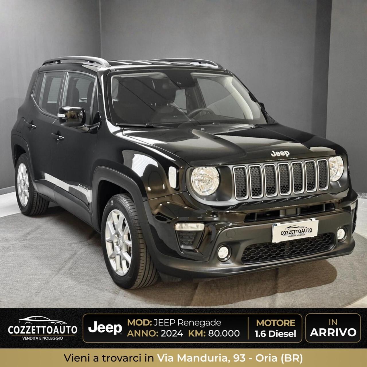 Jeep Renegade 2024 1.6 Mjt in arrivo