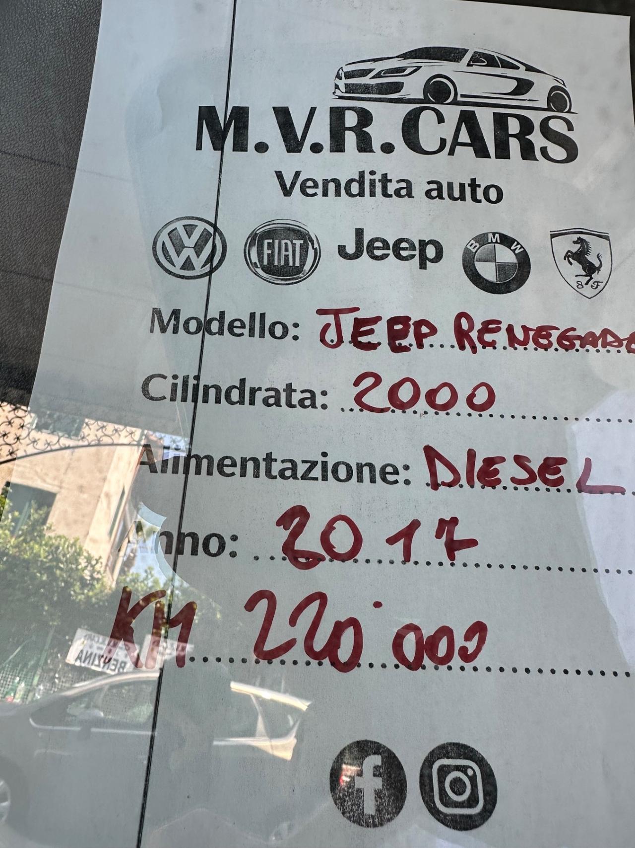 Jeep Renegade 2.0 Mjt 140CV 4WD Active Drive Low Limited