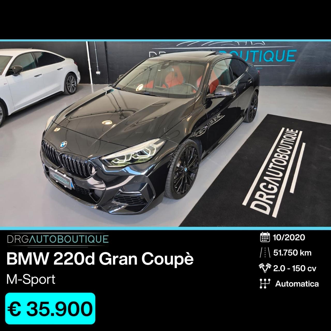 Bmw Serie 2 Gran Coupé 220d Msport aut. TETTO/HEADUP/19"