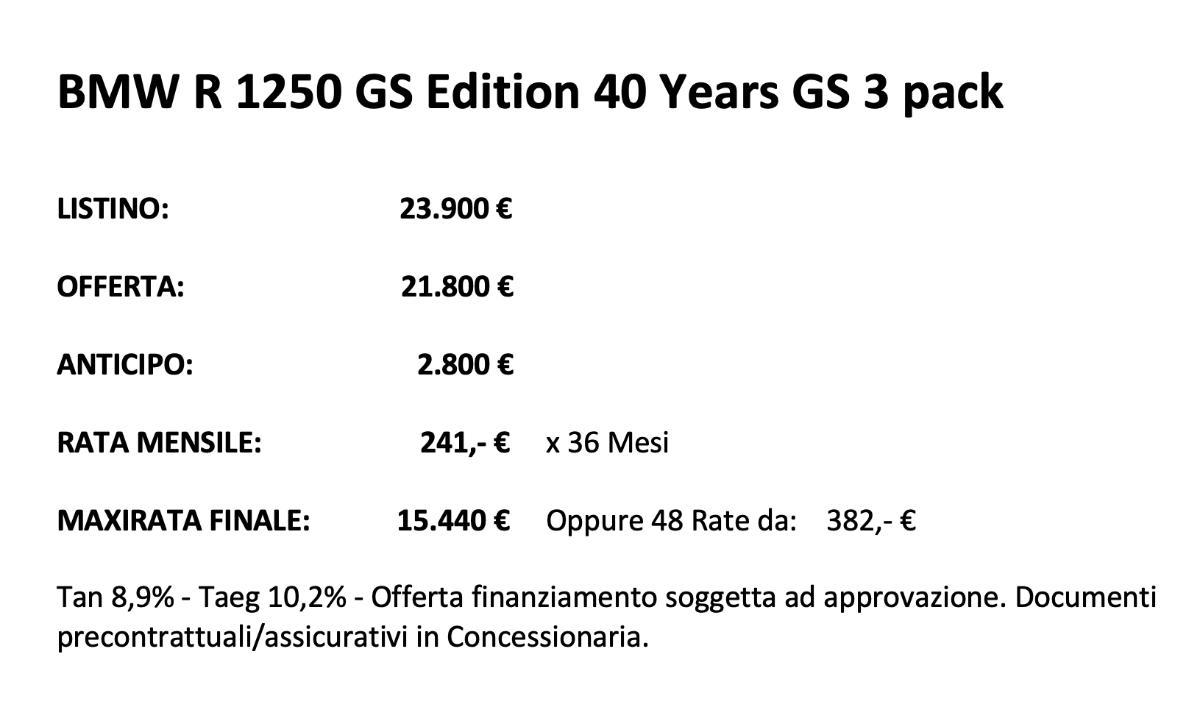 Bmw R 1250 GS Edition 40 Years GS 3 pack