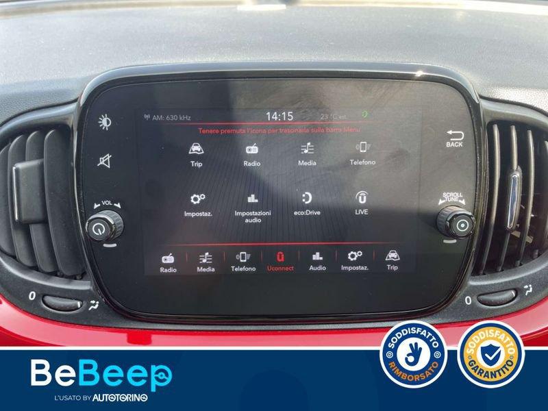FIAT 500 1.0 HYBRID LOUNGE 70CV