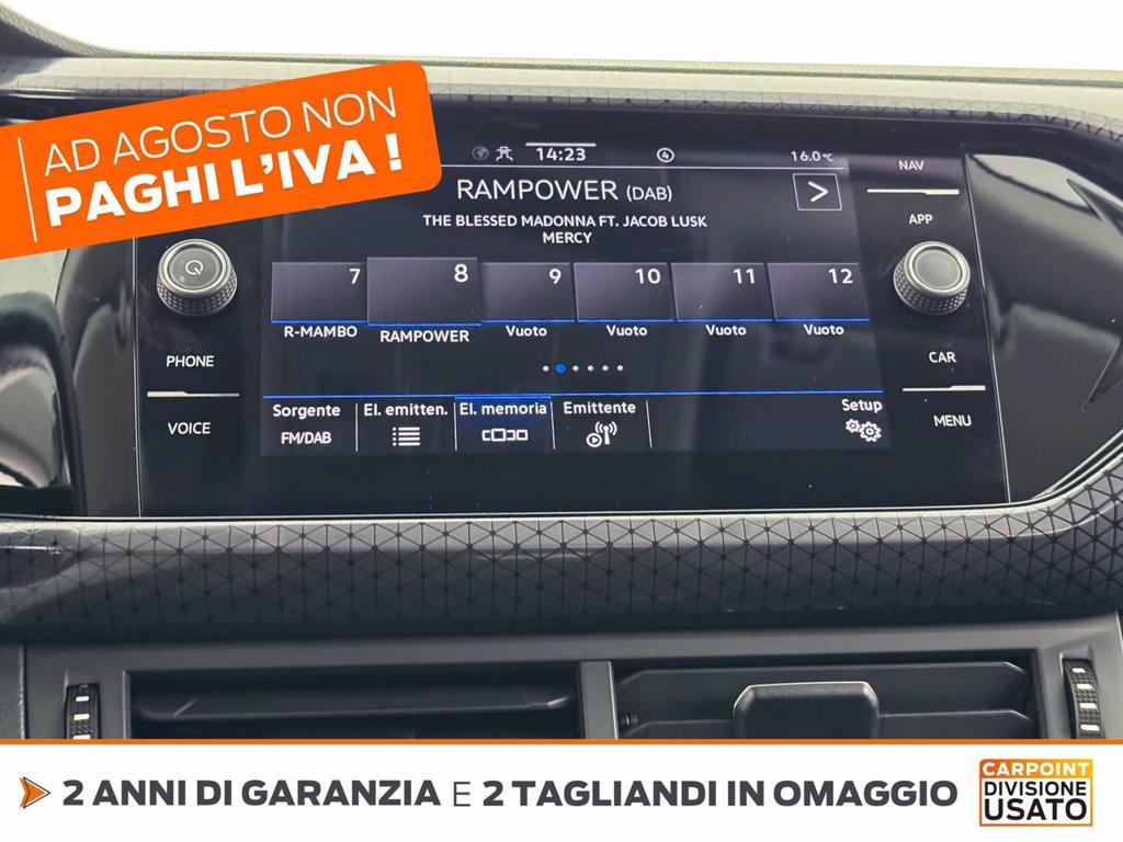 VOLKSWAGEN T-cross 1.0 tsi advanced 110cv del 2022