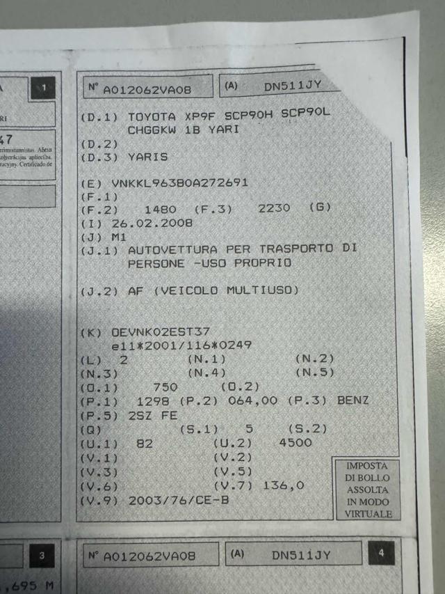 TOYOTA Yaris 1.3 5 porte M-MT Sol
