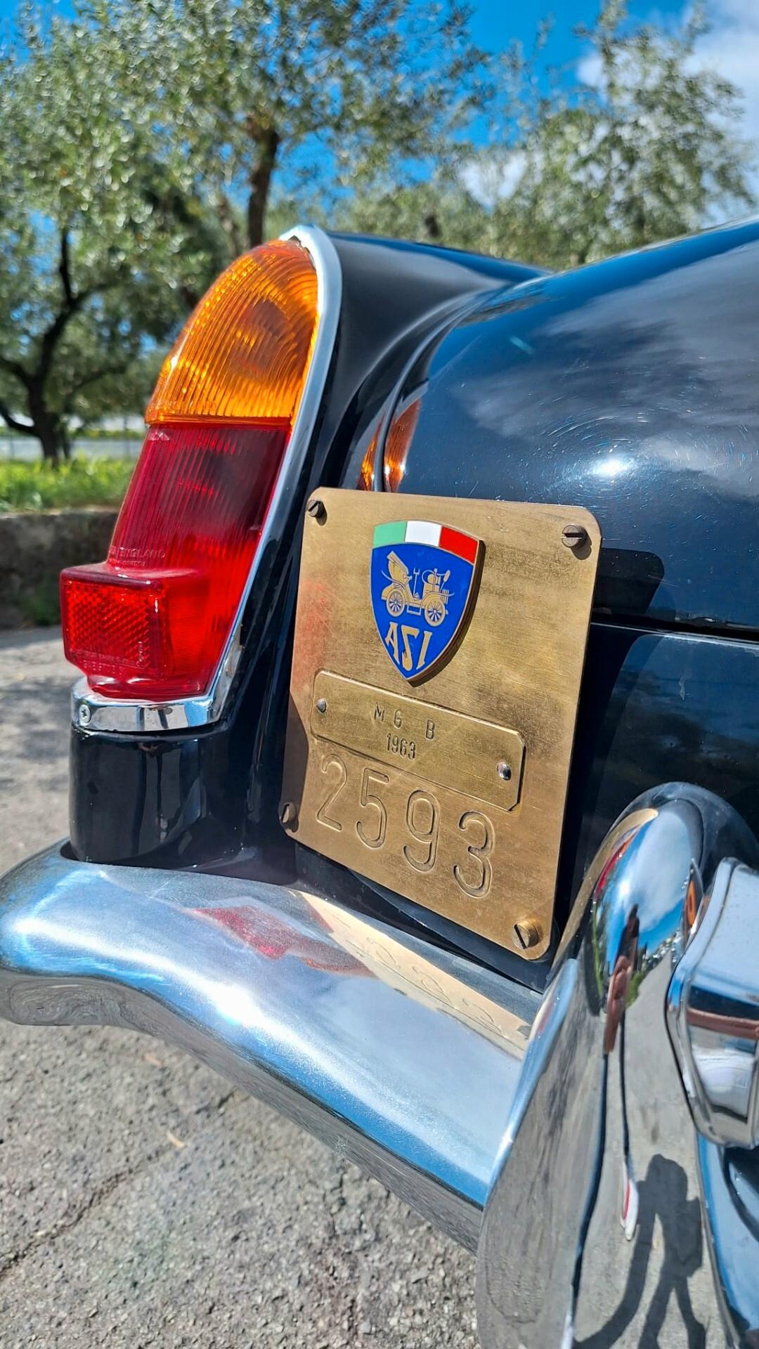 MGB ROADSTER - ASI - TARGA NERA PT