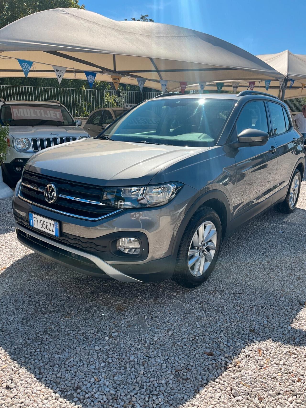 Volkswagen T-Cross 1000 BENZINA 95 CV KM CERTIFICATI UNICO PROPRIETARIO
