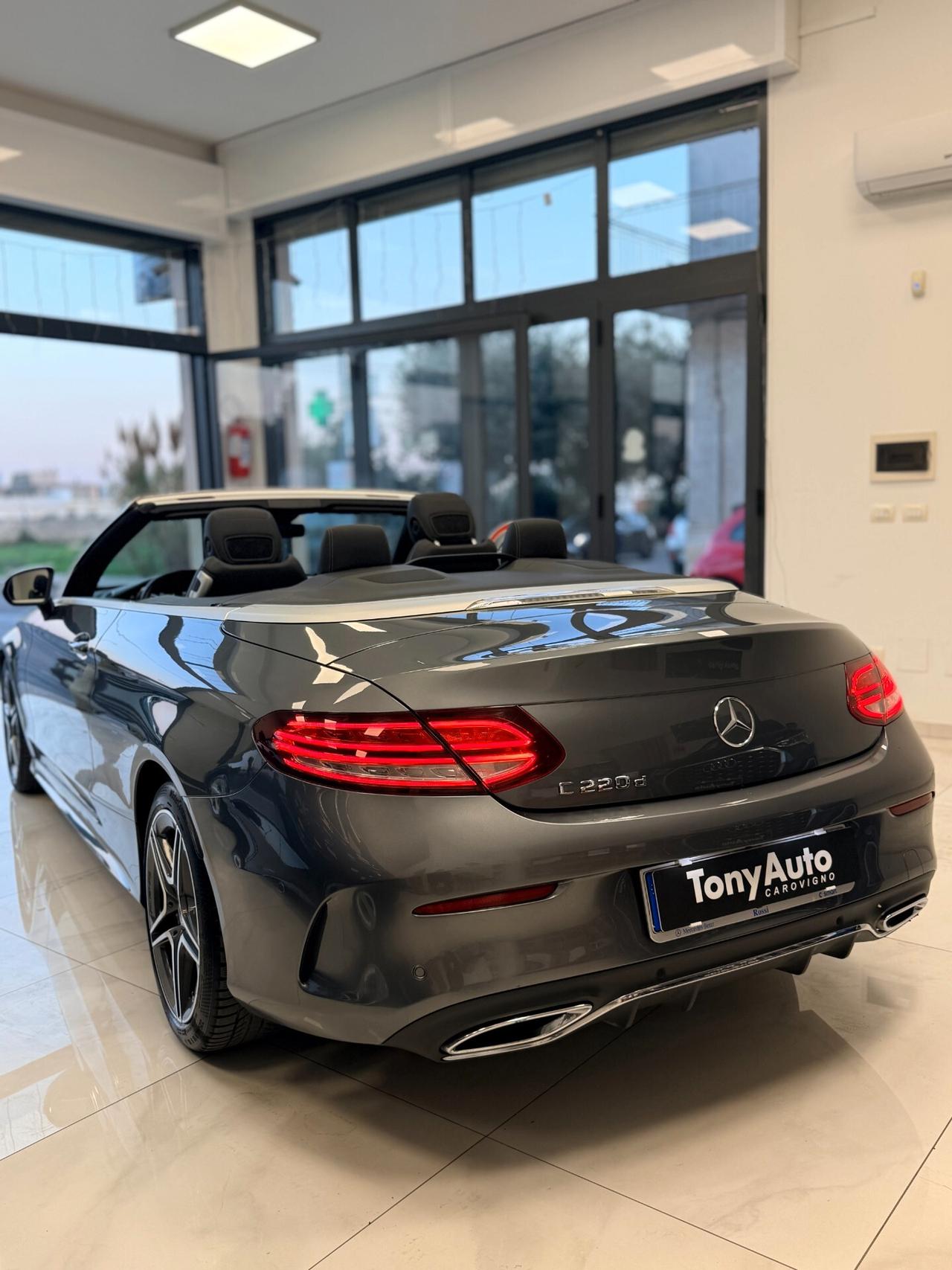 Mercedes-benz C 220 d AutoCABRIO Premium Plus automatica con LUCI SOFFUSE,VIRTUAL COCKPIT,TELECAMERA,APPLE CARPLAY,NAVI