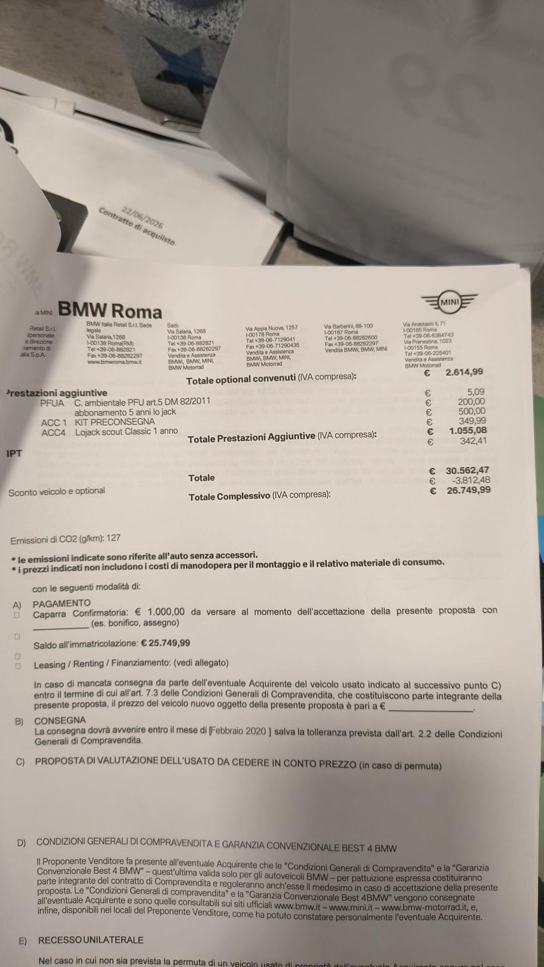 Mini Countryman 1.5 Benzina Tagliandi BMW