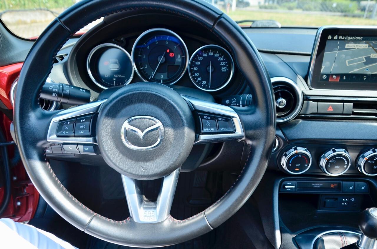 MAZDA MX-5 2.0 SPORT I-ELOOP 160cv, UFF ITALIANA, EURO 6B, AUTOBLOCCANTE, BILSTEIN, HI-FI BOSE, PERMUTE