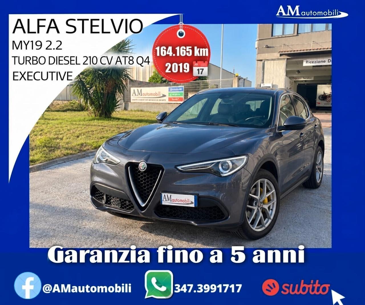 Alfa Romeo Stelvio 2.2 Turbodiesel 210 CV AT8 Q4