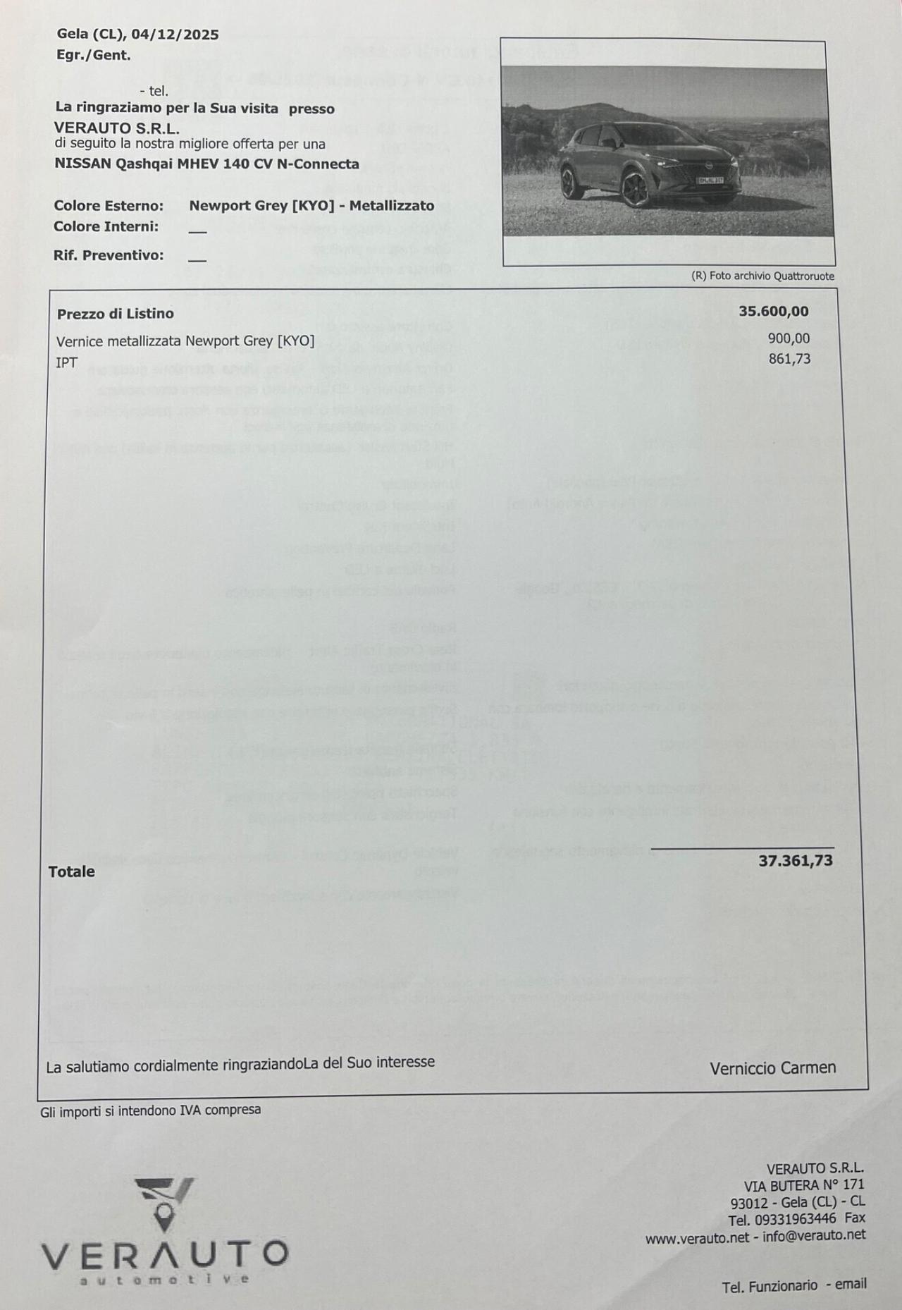 Nissan Qashqai 1.3 mhev N-Connecta 140cv SUPER OFFERTA T-STOCK