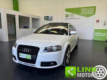 AUDI A3 SPB 2.0 16VTFSI quattroTETTO,PELLE,KM CERT,UNICA.