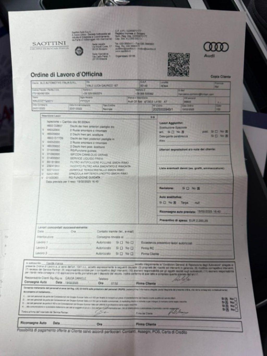 Audi Q5 SPB 40 TDI quattro S tronic S line