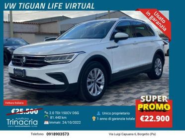 Volkswagen Tiguan Life 2.0 TDI 150 CV DSG Virtual