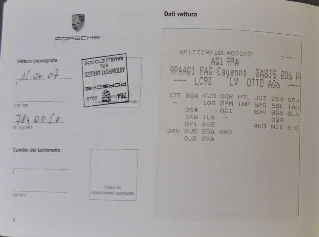 PORSCHE Cayenne 3.6 Tiptronic Km 86.000 Ufficiale Italia